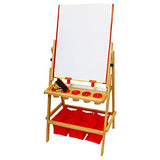 US Art Supply Flip-Over Children's Paint and Drawing Artist Easel with Child's Chalkboard, Dry