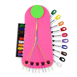 Choose Friendship, My Friendship Bracelet Maker, 20 Pre-Cut Threads (Craft Kit / Kids Jewelry Kit) (Watermelon)