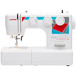 Janome MOD-19 Easy-to-Use Sewing Machine with 19 Stitches, Automatic Needle Threader and 5-Piece