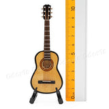 Odoria 1:12 Wooden Acoustic Guitar with Stand and Case Musical Instrument Miniaure Dollhouse