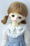 JD426 8-9'' 21-23cm Twin Curly Pony Mohair BJD Wigs 1/3 SD Doll Accessories (Ash Blond)