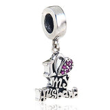 Love/ Heart / Dangle /Pendant/ I Love My Husband/ Crystal/ Birthday /Christmas /925 Sterling Silver