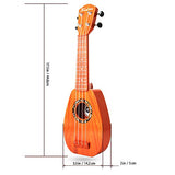 17 Inch Kids Ukulele Guitar Toy 4 Strings Mini Children Musical Instruments Educational Learning Toy for Toddler Beginner Keep Tone Anti-Impact Can Play With Picks/Strap/Primary Tutorial (ROSE)