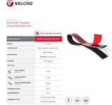 VELCRO Brand ALFA-LOK Reclosable Fastener, Black, 1" W (Mated) with High Performance Adhesive