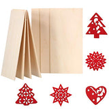 6 Pieces Balsa Wood Sheets Thin Basswood Wood Sheets Hobby Wood Plywood Board for DIY Crafts Wooden Mini House Boat Airplane Model (200 x 100 x 1.5 mm)