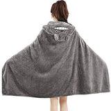 KINOMOTO Anime Cosplay Flannel Cloak Cape Hoodies Coat Daily Nap Throw Shawls Blanket Quilt (Totoro(63x43 inch))