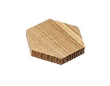 1.54" Wood Hexagon Cutout Shapes Unfinished Wood Mosaic Tile - 30 pcs