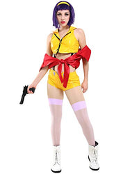 miccostumes Women's Faye Valentine Cosplay Costume Outfit (S) Yellow