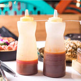 Kingrol 10 Pack 16 Ounces Plastic Squeeze Squirt Condiment Bottles with Twist On Cap Lids, Anti-slip Squirt Bottle for Sauces, Salad, Oil, Art