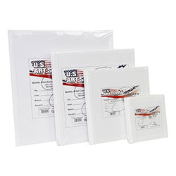 US Art Supply Multi-pack 6-Ea of 5 x 5, 8 x 8, 10 x 10, 12 x 12 inch. Professional Quality SQUARE
