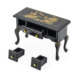 Odoria 1:12 Miniature Vanity Desk Dressing Table Dollhouse Furniture Accessories