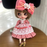 leoglint Blythe Doll Clothes, Dress Clothing for Blythe Doll 30 cm 1/6 Bjd Dolls Azone ICY Licca Doll