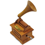 Music Box Wooden Gramophone Make Your Own Song with Wingo Gift
