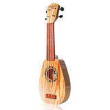 17 Inch Kids Ukulele Guitar Toy 4 Strings Mini Children Musical Instruments Educational Learning Toy for Toddler Beginner Keep Tone Anti-Impact Can Play With Picks/Strap/Primary Tutorial (wood)