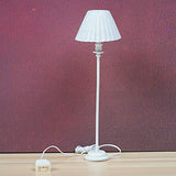 BARMI 1/12 Scale 12V Lighting Shell Shape Floor Lamp Dollhouse Miniature Decoration,Perfect DIY Dollhouse Toy Gift Set