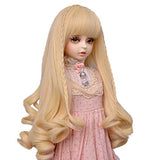 MUZI Wig BJD Doll Wig Light Golden Long Curly Hair Wigs for 1/3 BJD SD Doll Hair Wigs Doll Accessories (02)