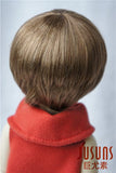 Jusuns D28053 1/6 YOSD Enfant Baby Short BJD Wig 6-7inch (15.5-17.5cm) Synthetc Mohair Doll Wigs Brown Color