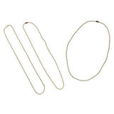 Darice Jewelry Making Chains 3mm Ball Necklaces Antique Brass 18in. (3 Pack) SSR 120 Bundle with