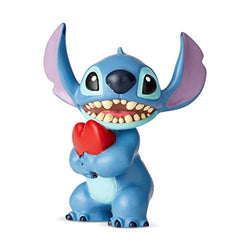 Enesco Disney Showcase Lilo and Stitch Heart Mini Figurine, 2.5 Inch, Multicolor