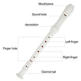 Soprano Recorder Descant Flauta Recorder 8 Hole ABS Clarinet German Style Treble flute C Key for Kids Children With Fingering Chart Instructions with Cleaning Rod Bag 3 pack