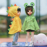 HMANE BJD Doll Clothes Raincoat, Little Monsters Wearproof Raincoat for 1/6 BJD Dolls (No Doll)