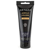 Arteza Acrylic Paint Pack of 4, (120 ml Pouch, Tube), Rich Pigment, Non Fading, Non Toxic, Single Color Paint for Artists & Hobby Painters