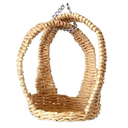 Wicker Hanging Chair With Stand for Lati Yellow Pukifee 1:8 scale dolls. Handmade