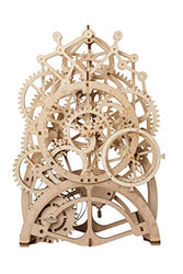 Rowood Mechanical Gear 3D Wooden Puzzle Craft Toy, Best Gift for Adults and Teens, Age 14+ DIY Model Building Kits - Pendulum Clock