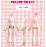 XiDonDon Bonnie Blind Box Doll Figures, 1/12 BJD Doll OB11 Size Action Figures, Movable Dolls with Doll Clothes Surprise Gift Toys (Sweetheart Party Series,Single Box)