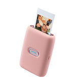 Fujifilm Instax Mini Link Smartphone Printer - (Dusty Pink) + 2X Fujifilm Instax Mini Twin Pack Instant Film (40 Sheets) + Protective Case for Fuji Link Printer