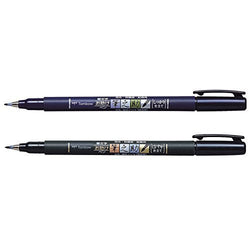 Tombow Fudenosuke Brush Pen 2 Pens Set