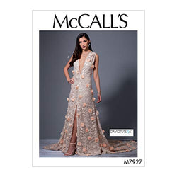 McCall Patterns Women's Fitted Special Occasion and Evening Dress Sewing Patterns by David Tutera, Sizes 4-12, White (M7927AX5)