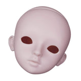 Toygogo 1/3 Doll Head Mold Without Makeup and Eyes for BJD LUTS DOD SD DZ DIY Custom - The Head Cover Can be Unscrewed - White Skin