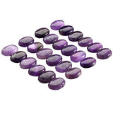 SUNYIK Purple Amethyst Oval Cabochons CAB Flatback for Jewelry Making,13x18mm,Set of 10