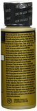 FolkArt Enamel Glitter and Metallic Paint in Assorted Colors (2 oz), 4033, Metallic Gold