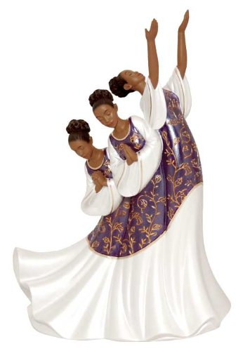 African American Praise Dancer: Giving Praise in Purple