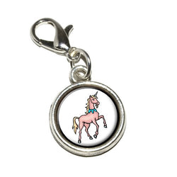 Graphics and More Unicorn Fantasy Antiqued Bracelet Pendant Zipper Pull Charm with Lobster Clasp