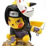 Itachi Cosplay Pikachu Action Figure Naruto Cosplay Pokemon Figure Anime Toy Collectibles Model Gift (Itachi)