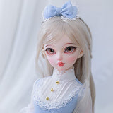 KSYXSL 1/4 BJD Dolls 42Cm 16.5" SD Dolls Ball Jointed Doll Fully Poseable Fashion Doll DIY Toy with Full Set Clothes Socks Shoes Wig Makeup Headband, Best Gift for Girls