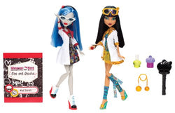 Monster High Classroom Partners Mad Science Cleo De Nile and Ghoulia Yelps Doll, 2-Pack