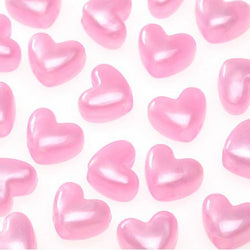 Bulk Buy: Darice DIY Crafts Pony Beads Acrylic Heart Pink Pearl 6 x 9mm 65 pieces (12-Pack)