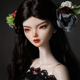 BJD Doll Size 1/4 47cm 18.5 Inch Ball Joints SD Dolls DIY Toys Cosplay Fashion Dolls with Clothes Shoes Wig Hair Makeup Movable Joint Fashion Doll Best Gift for Girls,B