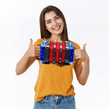 Buttons Accordion 20 Keys Musical Instruments Adjustable Hand Strap Accordion Musical Accessories With Carrying Bag (Blue)