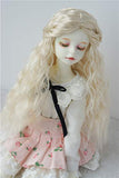 JD119 7-8inch 18-20CM Long Curly Princess Doll Wigs 1/4 MSD Synthetic Mohair BJD Wigs Vinyl Doll Accessories (Blond)