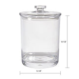 STORi Premium Quality Clear Plastic Apothecary Jars | Set of 3