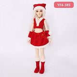 Clothes 1/4 Doll Body Female Girl Good Christmas Dress for Luts Bory Body Toy Doll Accessories YF4-385