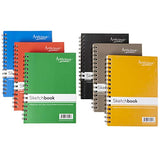 Artlicious 6 Sketch Books Classroom Pack - 5.5" x 8.5" - 360 Sheets 720 Pages Total Drawing Pads, Sketchbooks