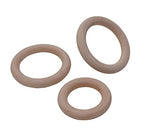 Bestsupplier 50 Pcs Unfinished Solid Wooden Rings for Craft, Ring Pendant and Connectors Jewelry