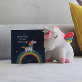 Unicorn-Pillow-Gift, Unicorn LED Stuffed Animal Plush Pillow, Huggable Gift for Girls with Magical Lights