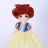 Y&D BJD Dolls 1/8 Princess Doll 6.2 Inch Ball Joints Doll DIY Toy Gift for Children Joints Lifelike Pose with Gorgeous Dress Shoes Wig Beautiful Makeup for Birthday